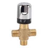 Thermostatic Mixing Valve Brass Shower Mixing Valve Hot and Cold Water Temperature Control Valve for Basin Bathroom