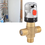 Thermostatic Mixing Valve Brass Shower Mixing Valve Hot and Cold Water Temperature Control Valve for Basin Bathroom