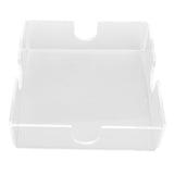 Acrylic Napkin Holder Square Elegant Clear Tabletop Tissue Dispenser for Kitchen Restaurant Bar - Side View