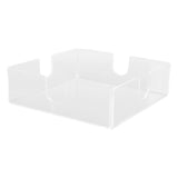 Acrylic Napkin Holder Square Elegant Clear Tabletop Tissue Dispenser for Kitchen Restaurant Bar