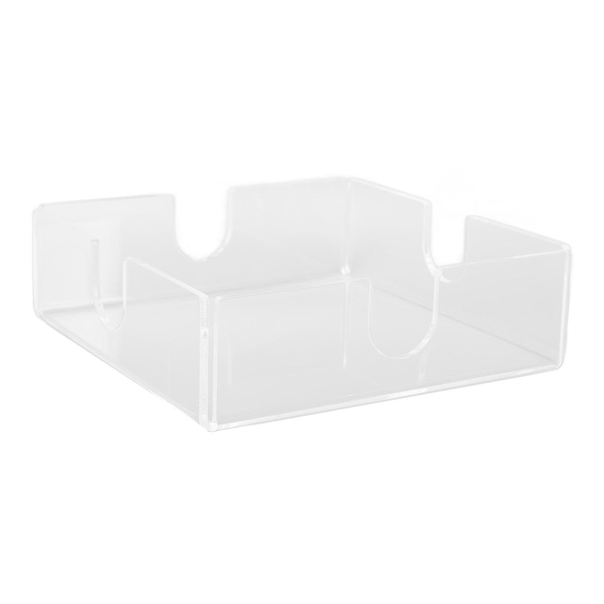 Acrylic Napkin Holder Square Elegant Clear Tabletop Tissue Dispenser for Kitchen Restaurant Bar