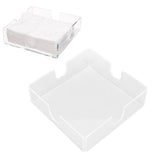 Acrylic Napkin Holder Square Elegant Clear Tabletop Tissue Dispenser for Kitchen Restaurant Bar - Extra Image