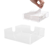 Acrylic Napkin Holder Square Elegant Clear Tabletop Tissue Dispenser for Kitchen Restaurant Bar