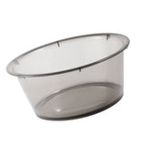 Large Transparent Laundry Basin Household Plastic Simple Thickened Washbasin Student Dormitory Plastic Basin Grey - Top-Down View