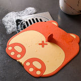 Shower Drain Stopper Cartoon Style Odour Resistant Silicone Anti Slip Bathtub Stopper for Home Bathroom Toilet Orange