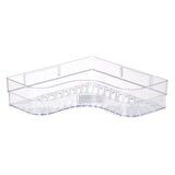 Shower Corner Shelf Plastic Corner Shower Caddy Wall Mounted Shower Organizer for Bathroom Toilet Crystal White