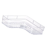 Shower Corner Shelf Plastic Corner Shower Caddy Wall Mounted Shower Organizer for Bathroom Toilet Crystal White