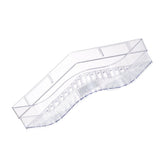 Shower Corner Shelf Plastic Corner Shower Caddy Wall Mounted Shower Organizer for Bathroom Toilet Crystal White