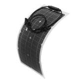 100W 100 Watt Portable Solar Panel Flexible Outdoor RV Boat Solar Panel Power Supply - Top-Down View