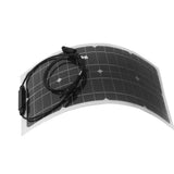 100W 100 Watt Portable Solar Panel Flexible Outdoor RV Boat Solar Panel Power Supply - Rear View