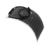 100W 100 Watt Portable Solar Panel Flexible Outdoor RV Boat Solar Panel Power Supply - Close-Up Angle