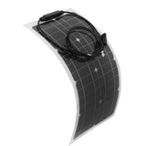 100W 100 Watt Portable Solar Panel Flexible Outdoor RV Boat Solar Panel Power Supply - Low Angle