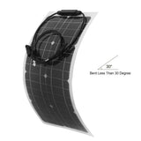 100W 100 Watt Portable Solar Panel Flexible Outdoor RV Boat Solar Panel Power Supply - Extra Image