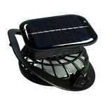 Rechargeable Handheld Fan Solar USB Charging Cooling 1000mAh Battery Electric Fan for Sun Caps Hole Type - Side View