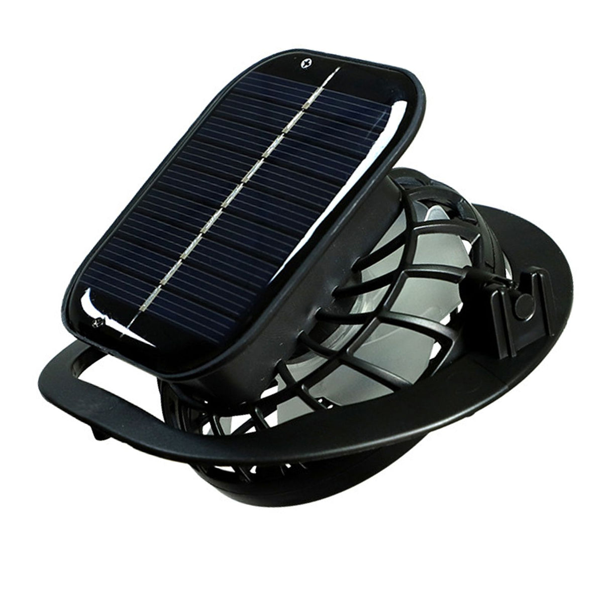 Rechargeable Handheld Fan Solar USB Charging Cooling 1000mAh Battery Electric Fan for Sun Caps Hole Type
