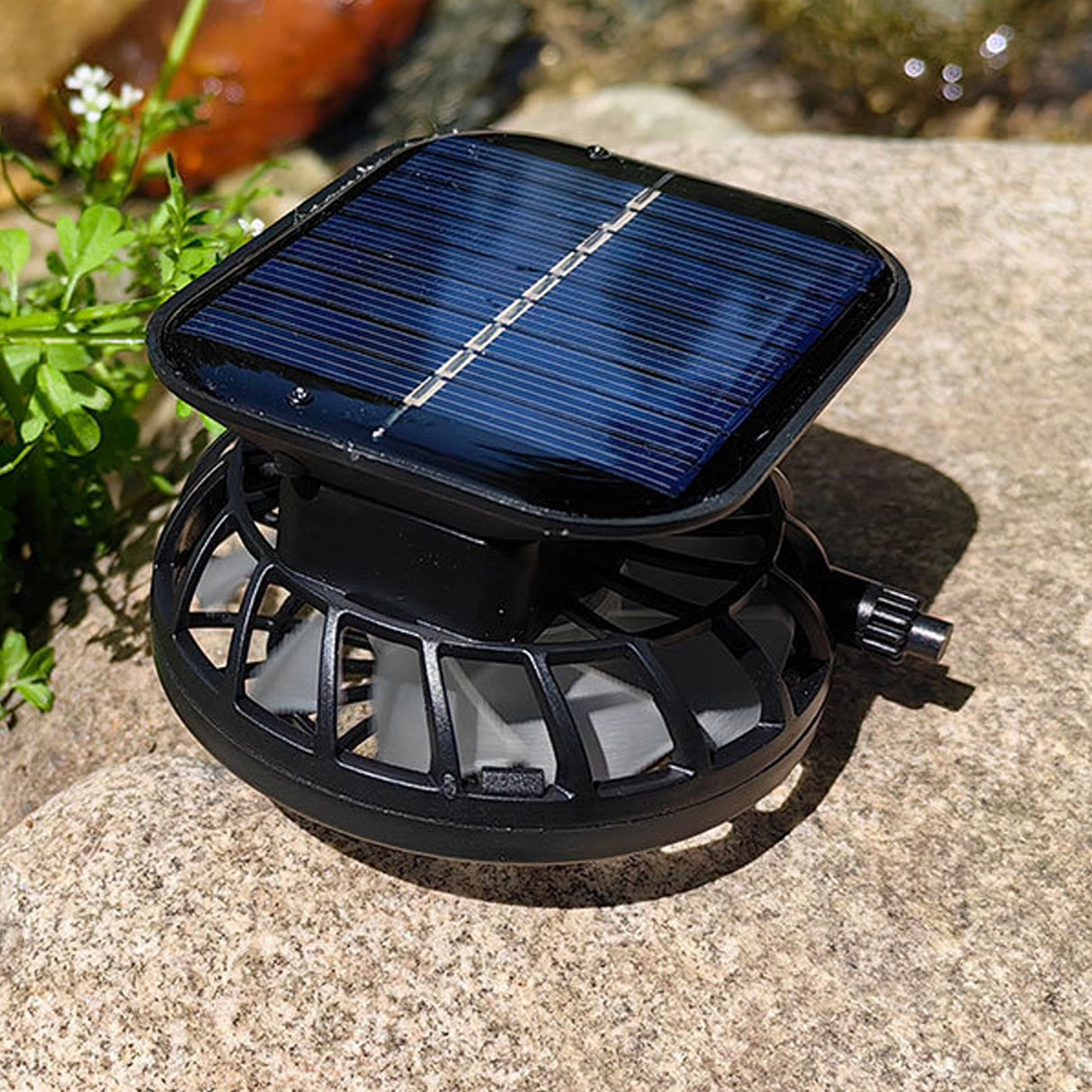 Rechargeable Handheld Fan Solar USB Charging Cooling 1000mAh Battery Electric Fan for Sun Caps Hole Type