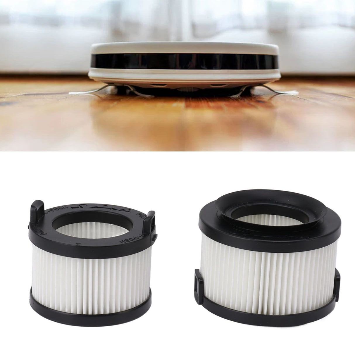 Vacuum Main Filter Replacement Pre and Rear Filter ABS Soft Easy Assembly Vacuum Cleaner Filter Kit for Levoit VortexIQ 40 RF
