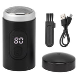 Electric Beard Trimmer USB Rechargeable IP7X Waterproof Washable 65000RPM Portable Digital Beard Trimming Groomer