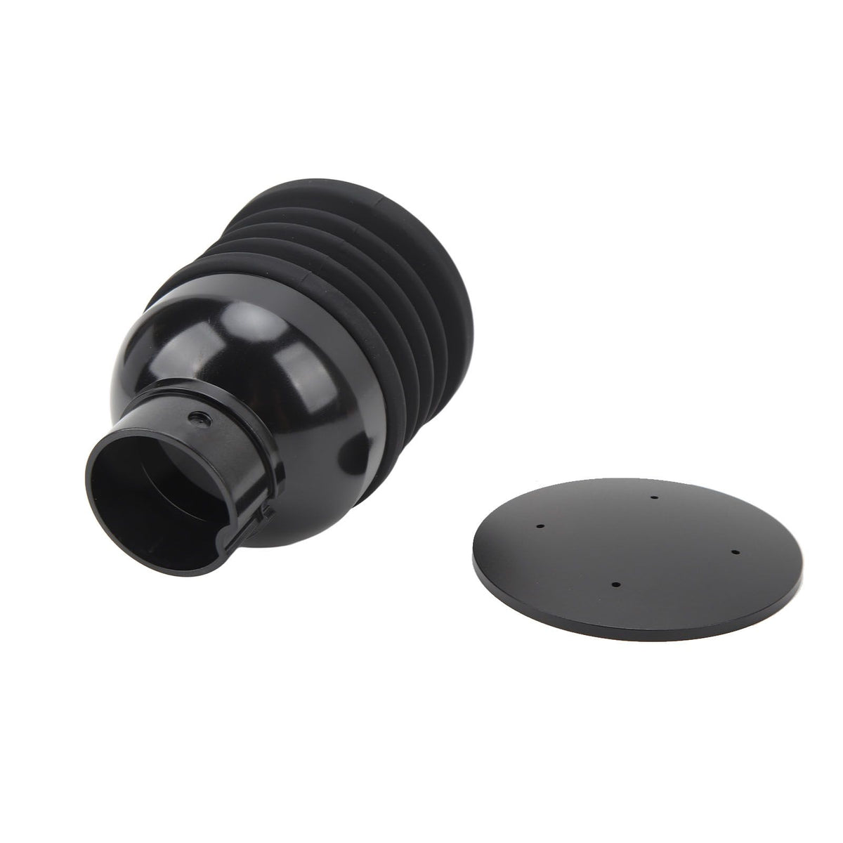 Single Dose Hopper with Bellow ABS Silicone Coffee Blowing Bean Bin Coffee Grinder Accessories for Household Restaurant