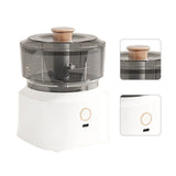 Electric Meat Chopper Grinder Blender Multifunctional Stainless Steel Blades Efficient Safe Food Blender for Kitchen White - Front View
