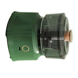 Electric Meat Chopper Grinder Blender Multifunctional Stainless Steel Blades Efficient Safe Food Blender for Kitchen Light Green - Top-Down View