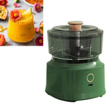 Electric Meat Chopper Grinder Blender Multifunctional Stainless Steel Blades Efficient Safe Food Blender for Kitchen Light Green - 45-Degree Angle