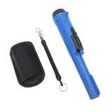 Metal Detector Outdoor Treasure Hunting Expedition Detector Bar Waterproof High Sensitivity Positioning Pointer Blue and Black - Front View