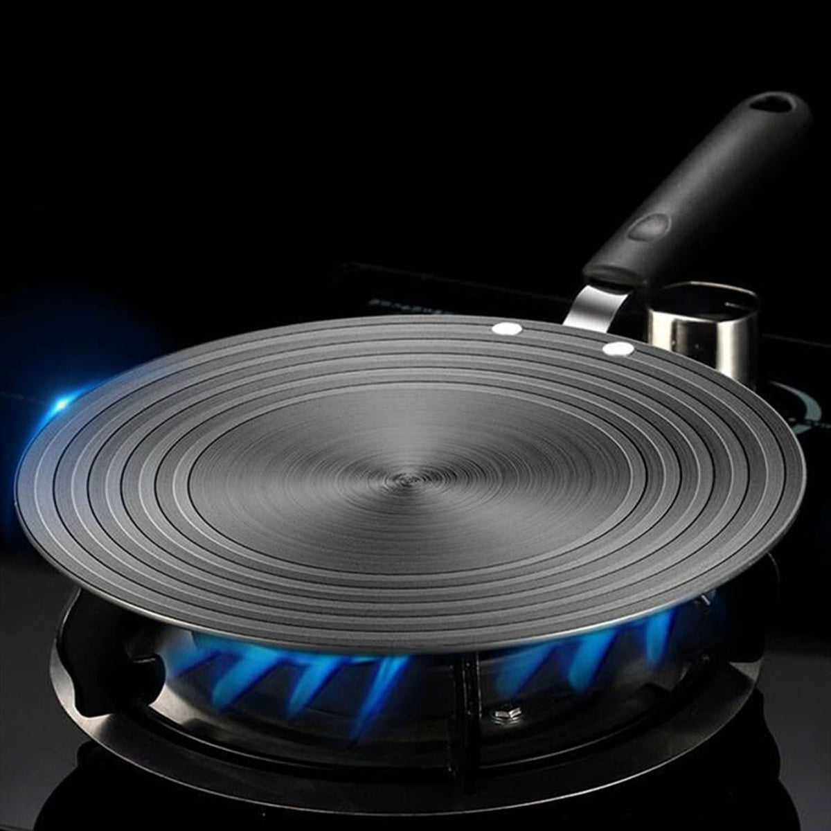 Heat Diffuser Simmer Plate Thickened 4mm Aluminium Alloy Reduce Flame Stove Heat Plate Kitchen Accessories with Handle 24cm