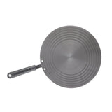 Cooking Heat Conduction Plate with Handle 6mm Aluminum Alloy Heat Diffuser Plate for Defrosting Food 28cm / 11in - Side View