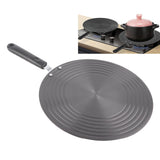 Cooking Heat Conduction Plate with Handle 6mm Aluminum Alloy Heat Diffuser Plate for Defrosting Food 28cm / 11in - Extra Image