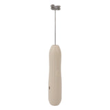 Milk Frother Khaki Rechargeable Coffee Frother Mixer for Coffee Latte Hot Chocolate - Front View