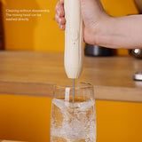 Milk Frother Khaki Rechargeable Coffee Frother Mixer for Coffee Latte Hot Chocolate