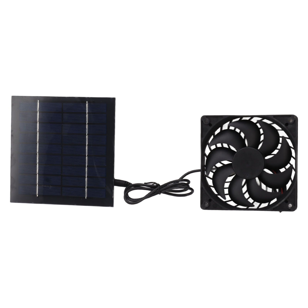 10W Solar Panel Fan Kit Solar Powered Fan for Small Greenhouses Doghouses Sheds Ventilation