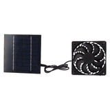 10W Solar Panel Fan Kit Solar Powered Fan for Small Greenhouses Doghouses Sheds Ventilation
