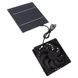10W Solar Panel Fan Kit Solar Powered Fan for Small Greenhouses Doghouses Sheds Ventilation