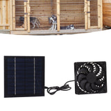 10W Solar Panel Fan Kit Solar Powered Fan for Small Greenhouses Doghouses Sheds Ventilation - Extra Image