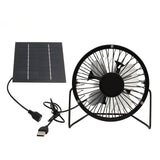 Solar Panel Powered Fan 5W USB 360 Degree Adjustable Solar Panel Greenhouse Fan for Outdoor Chicken Coop Dog House