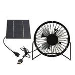 Solar Panel Powered Fan 5W USB 360 Degree Adjustable Solar Panel Greenhouse Fan for Outdoor Chicken Coop Dog House