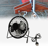 Solar Panel Powered Fan 5W USB 360 Degree Adjustable Solar Panel Greenhouse Fan for Outdoor Chicken Coop Dog House - Extra Image