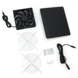 Solar Panel Fan Kit 10W Weatherproof Solar Powered Fan Wall Mounted for Outside Small Chicken Coops Greenhouses Sheds