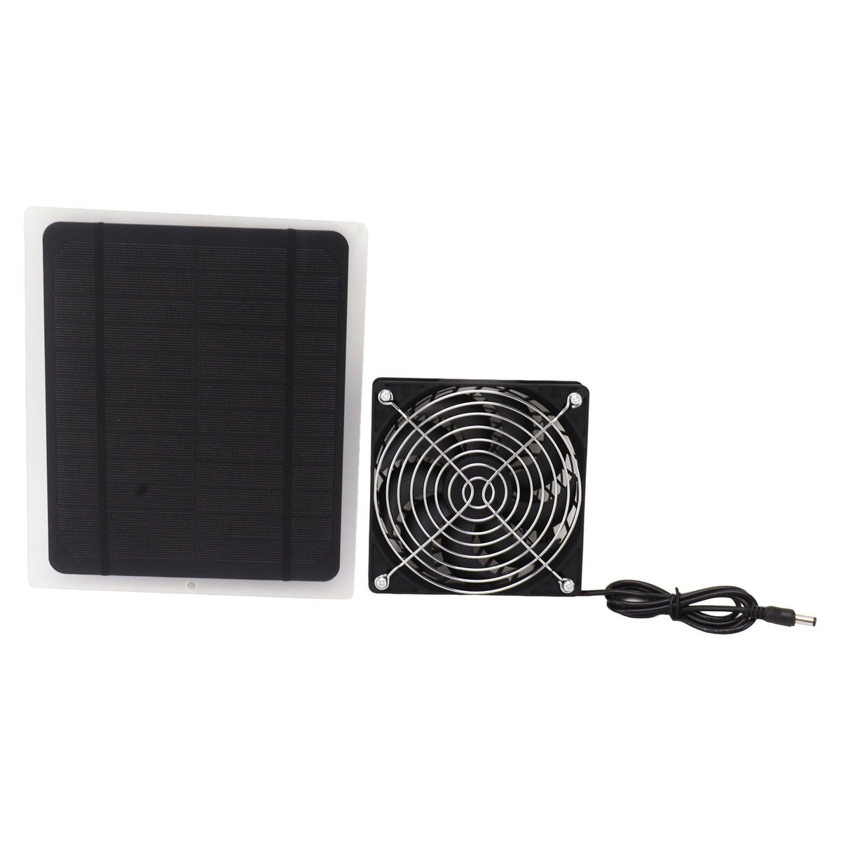 Solar Panel Fan Kit 10W Weatherproof Solar Powered Fan Wall Mounted for Outside Small Chicken Coops Greenhouses Sheds
