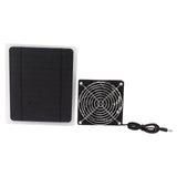 Solar Panel Fan Kit 10W Weatherproof Solar Powered Fan Wall Mounted for Outside Small Chicken Coops Greenhouses Sheds