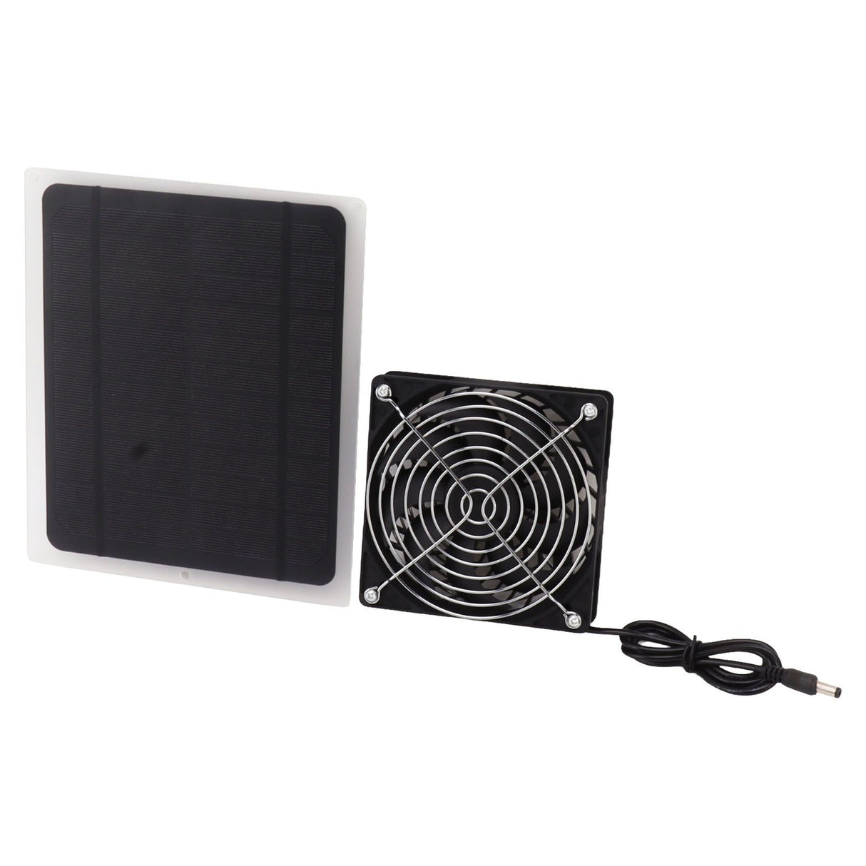 Solar Panel Fan Kit 10W Weatherproof Solar Powered Fan Wall Mounted for Outside Small Chicken Coops Greenhouses Sheds