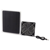 Solar Panel Fan Kit 10W Weatherproof Solar Powered Fan Wall Mounted for Outside Small Chicken Coops Greenhouses Sheds