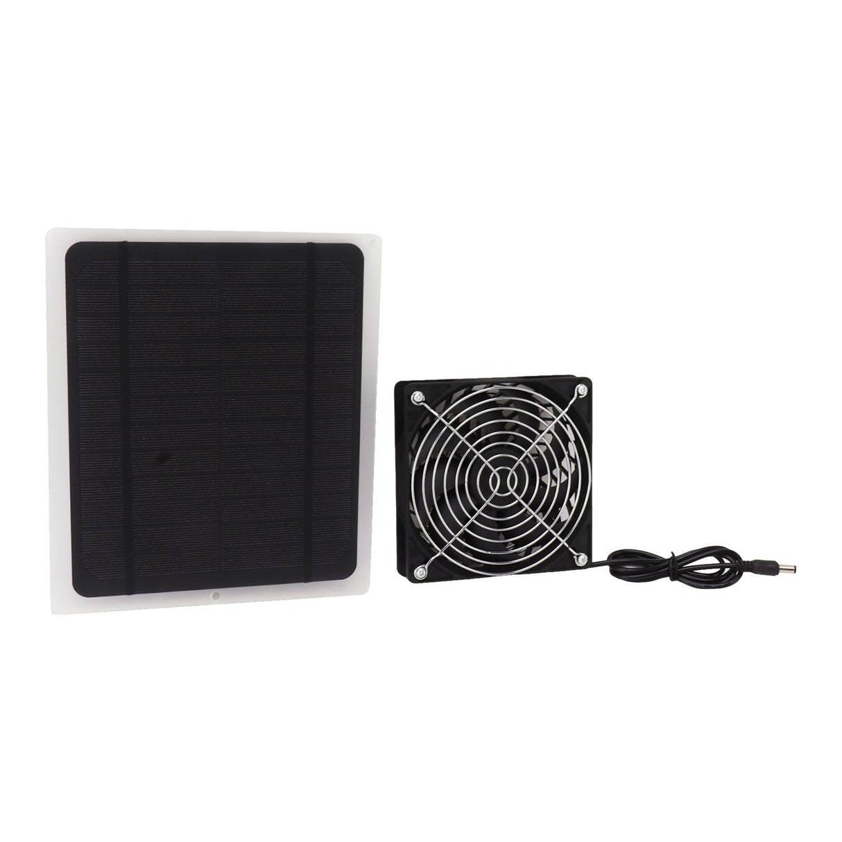 Solar Panel Fan Kit 10W Weatherproof Solar Powered Fan Wall Mounted for Outside Small Chicken Coops Greenhouses Sheds