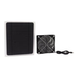 Solar Panel Fan Kit 10W Weatherproof Solar Powered Fan Wall Mounted for Outside Small Chicken Coops Greenhouses Sheds