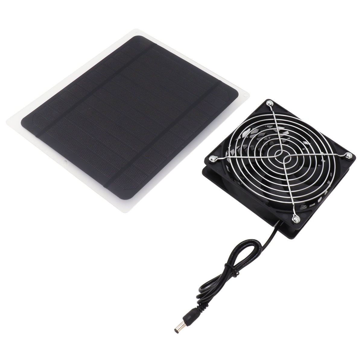 Solar Panel Fan Kit 10W Weatherproof Solar Powered Fan Wall Mounted for Outside Small Chicken Coops Greenhouses Sheds