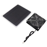 Solar Panel Fan Kit 10W Weatherproof Solar Powered Fan Wall Mounted for Outside Small Chicken Coops Greenhouses Sheds - 45-Degree Angle