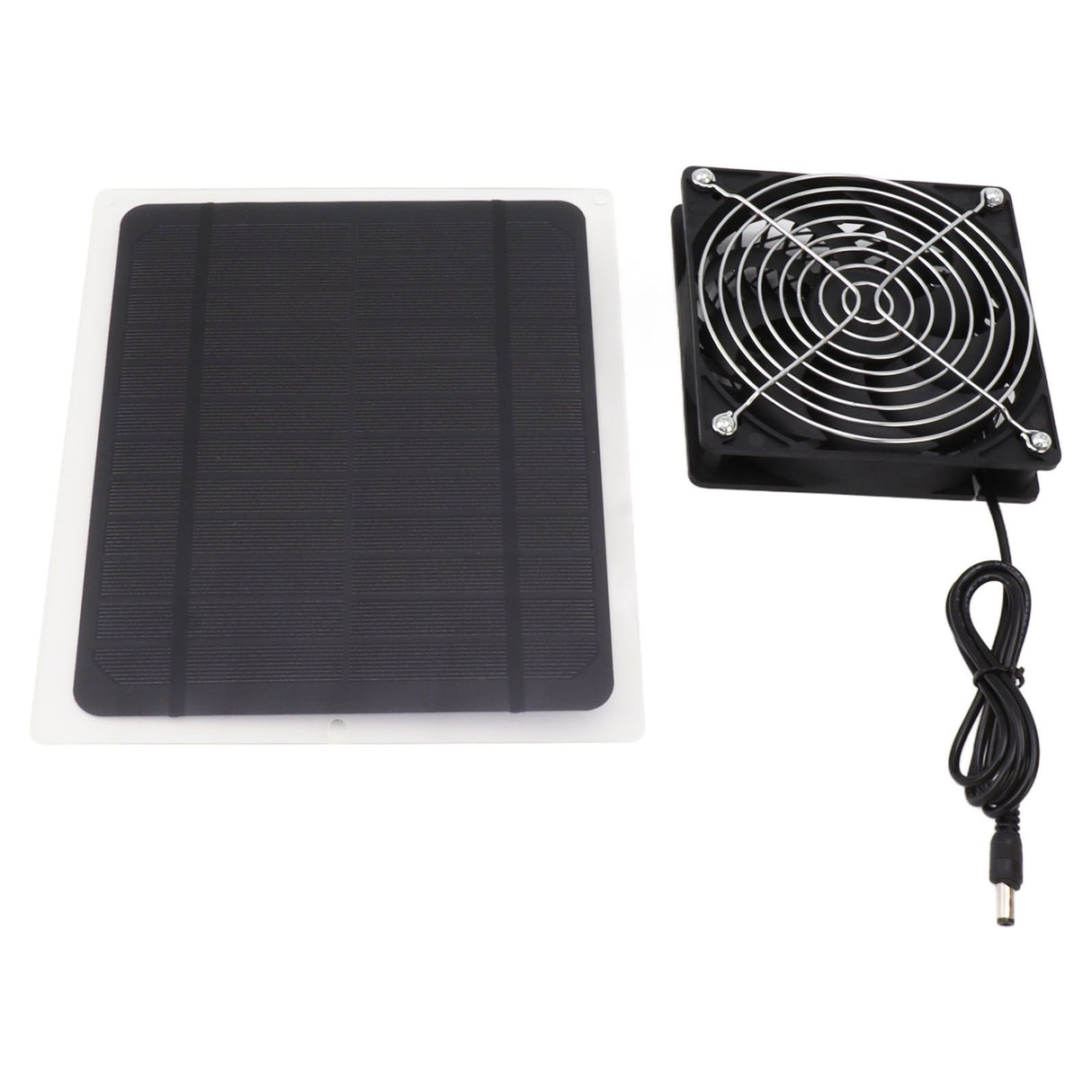Solar Panel Fan Kit 10W Weatherproof Solar Powered Fan Wall Mounted for Outside Small Chicken Coops Greenhouses Sheds