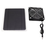 Solar Panel Fan Kit 10W Weatherproof Solar Powered Fan Wall Mounted for Outside Small Chicken Coops Greenhouses Sheds